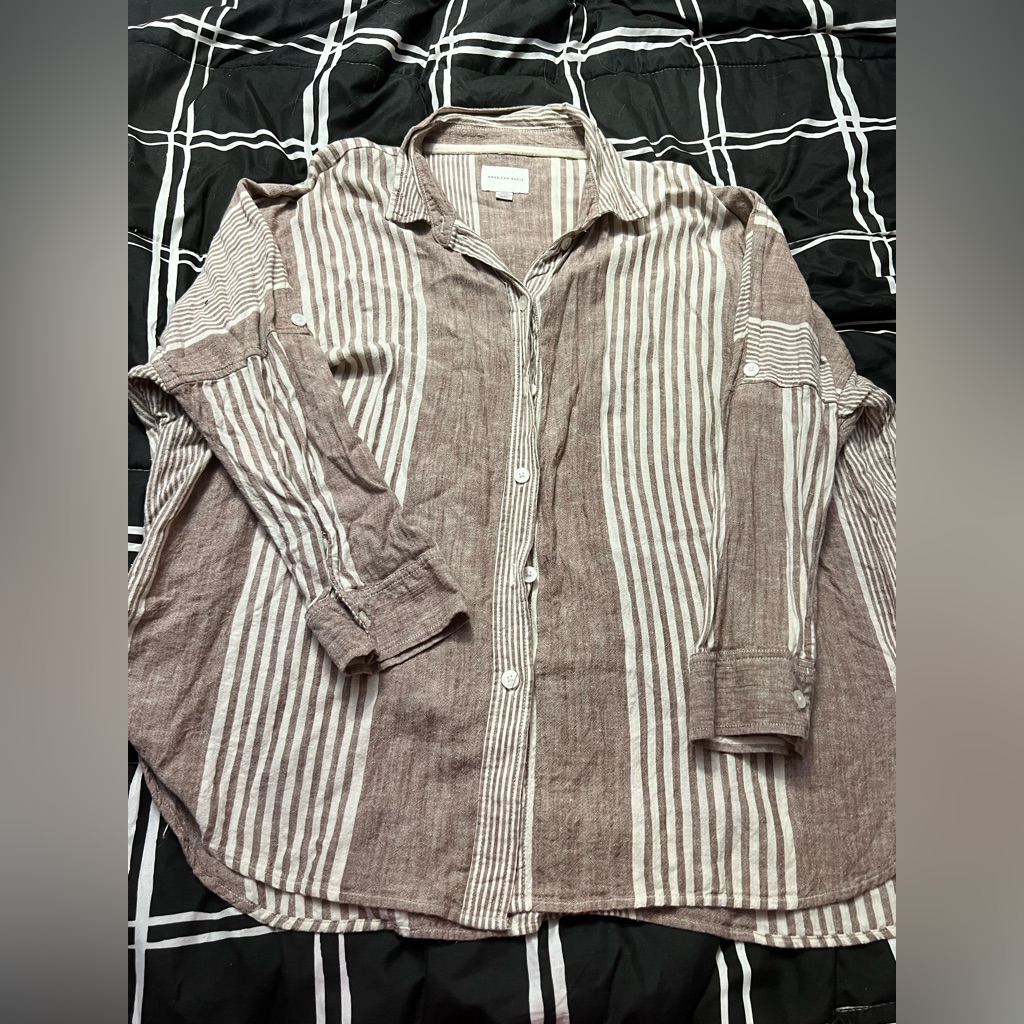 Oversized American Eagle Button Down